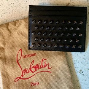 Christian Louboutin black card holder